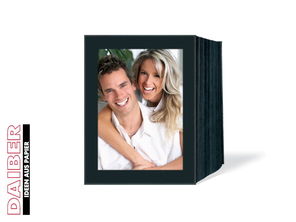 Endlosleporellos, 125 Stück, Fotokarton schwarz, ohne Umrandung, [13 x 18 cm]